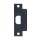 Tell ASA Strike Plate, Matte Black 1-1/4" x 4-7/8"