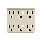 Adapter, 6 Outlets ~ Ivory