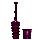 Plunger W/Holding Bucket ~ Plum Color