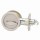 Kwikset Round Pocket Door Privacy Lock - Satin Nickel