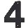 House Number 4, 5 inches