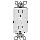 Weather/Tamper Resistant Self-Test GFCI Receptacle,  White ~ 15 Amp