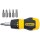 Stubby Ratcheting Multi-Bit Screwdriver   6-in-1