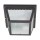 Nuvo 2-Light Flush Mount Carport Light, Black - 10"