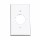 1 Gang Hole Wall Plate ~ Single, White 