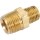 Anderson Metals Lead Free Brass Reducing Nipple - 1/4" x 1/8"