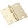 Square Corner Residential Hinge,  Satin Brass Finish ~ 3"