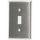 Single Switch Plate - Stainless Steel