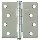 Stainless steel Hinge ~  4" x 4"  with 1/4" Radius