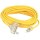 Multi-Outlet 12/3 Vinyl Extension Cord, Yellow ~ 100 Ft