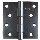 Non-Removable Pin Door Hinge, Zinc Plated ~ 4" x 4"