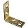 Corner Brace, Brass ~  2 1/2" x 5/8" 