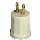 Outlet to Lampholder Adapter ~ Ivory