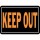 Hy-Ko Aluminum Sign, Keep Out - 10" x 14"