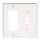 Combo Wallplate - Toggle & GFCI, White