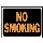 No Smoking Sign, Plastic ~ 9" x 12"