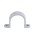 2-Hole Plastic Strap, Gray - 1-1/4"