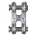 Double Clevis Link, 3248 bc 3 / 8 inches 
