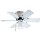 Ceiling Fan, 30 inches White/Bleach Oak Blade
