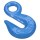 National Eye Grab Hook, Zinc Plated - 3/8"
