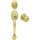 49-9186 CP-Polished Brass Jemison/Helena Handleset