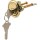 Rim Cylinder Lock, 5-Pin Tumbler, Brass Face