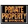 Private Property Sign, Aluminum 10 x 14 inch