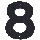 House Number 8, 5 inches