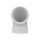 PVC DWV 90-Degree Elbow, Hub x Hub - 4"