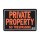 Hy-Ko Aluminum Sign, Private Property - 10" x 14"