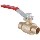 Full Port Ball Valve, Forged Brass - 3/4" Solder