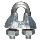 Wire Cable Clamp, Zinc ~ 3/8"