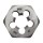 Hex Machine Screw Die, High Carbon Steel - 10-24 NC