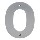 House Number 0, Satin 5 inch