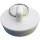 Larsen Hollow Rubber Sink Stopper, White - 1-1/4" to 1-3/8"