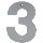 House Number 3, Satin  5 inch