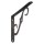 Ornamental Shelf Bracket, Antique Bronze - 10" x 7"