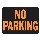 No Parking Sign, Plastic 9 x 12 inch