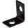 Corner Brace,  Black Finish ~ 3/4" x 1/2"