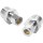 Straight Compression Adapter, Chrome - 1/2" MIP x 3/8" OD