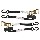 Ratchet Strap, S-Hook - 1" x 10 Ft, 2pk