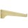 Boltless Shelf Bracket, Satin Brass 12"