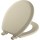 Mayfair Round Molded Wood Toilet Seat, Bone