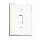 020-88001 Wht Sgl Switch Plate