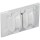 Duplex Cover, Weatherproof Single Gang White