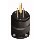 Rubber Rough Duty Grounding Plug, Male ~ 15 Amp, Black