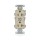 Commercial Duplex Outlet, Ivory - 20 Amp