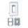 Hubbell Weatherproof Outlet Cover, White - 1 Gang