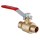 Lead Free Full Port Ball Valve ~ Forged Brass,  3/4"