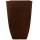 Newland Series Outdoor Square Planter, Coffee ~ 21" H